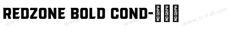 Redzone Bold Cond字体转换